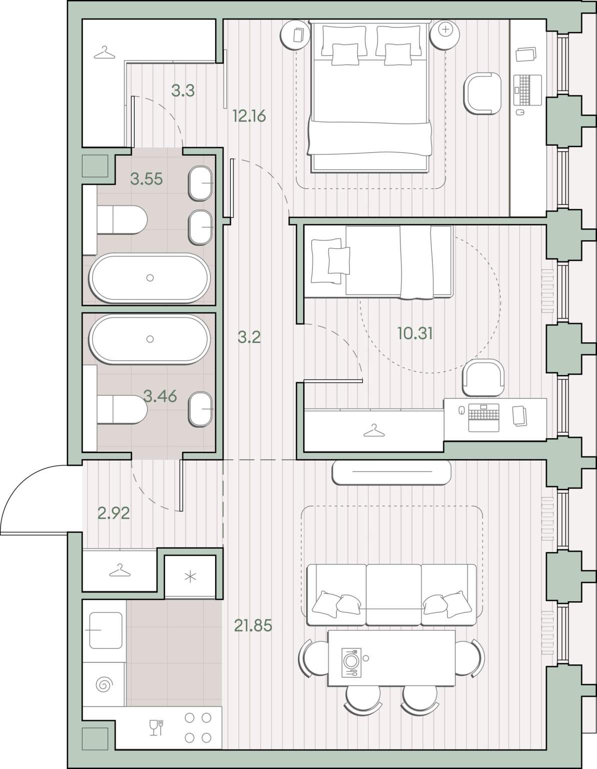 Объект по адресу Москва г, Ивана Франко ул, д. 22к1