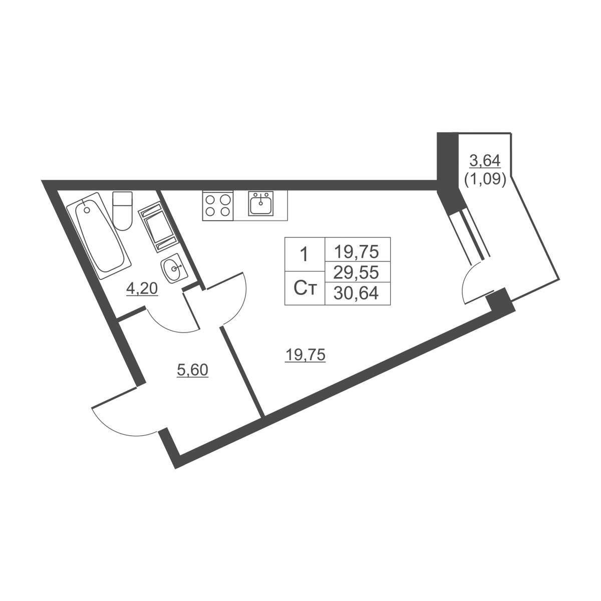 Объект по адресу Москва, Западный проезд, д.13/1 
