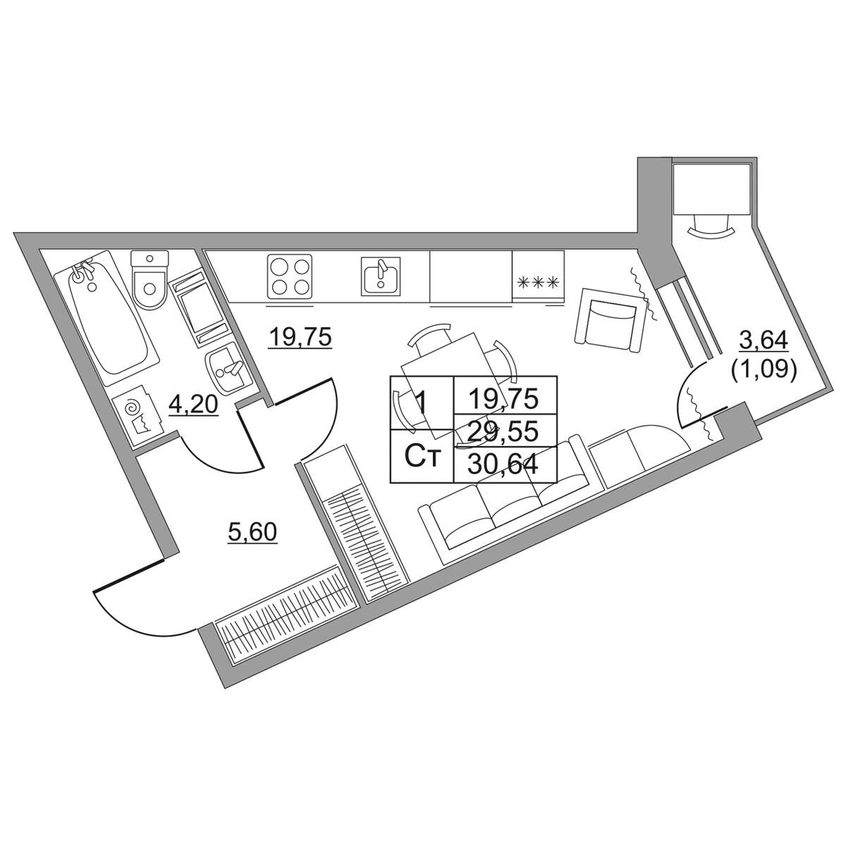 Объект по адресу Москва, Западный проезд, д.13/1 