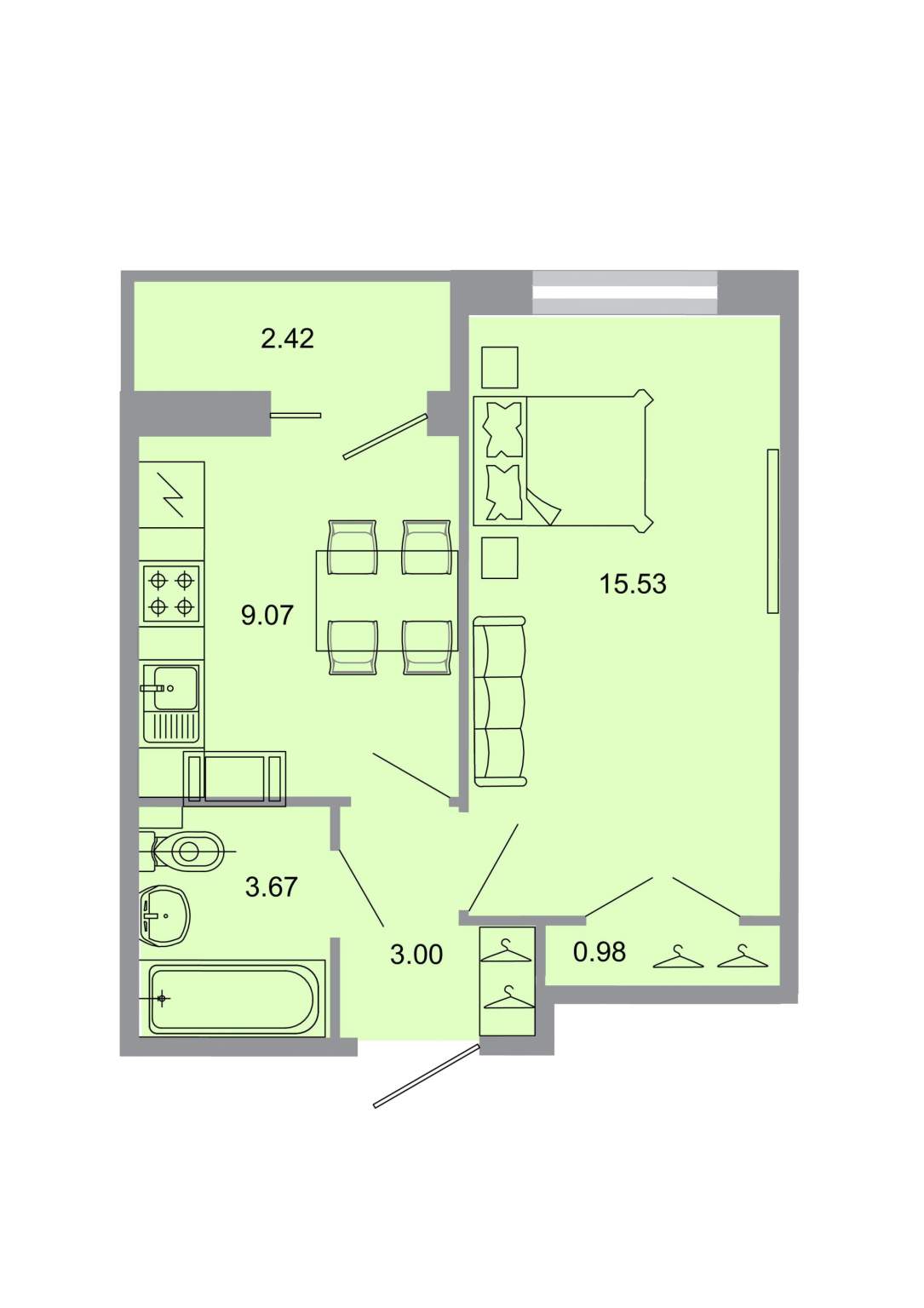 Объект по адресу Ленинградская обл, Всеволожский р-н, Тихая ул, д. 13к3