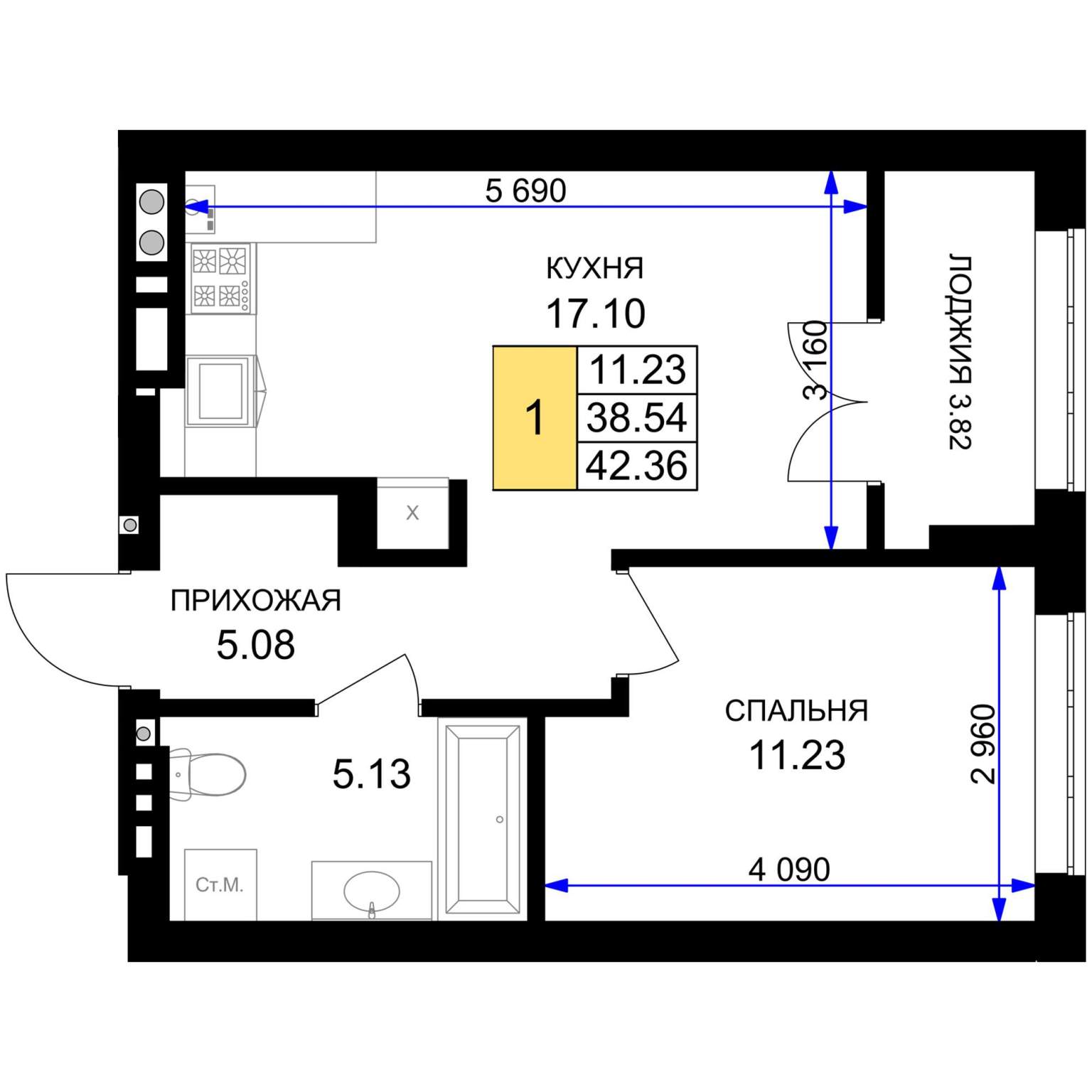 Объект по адресу Москва, Героя России Катериничева улица, д.1 
