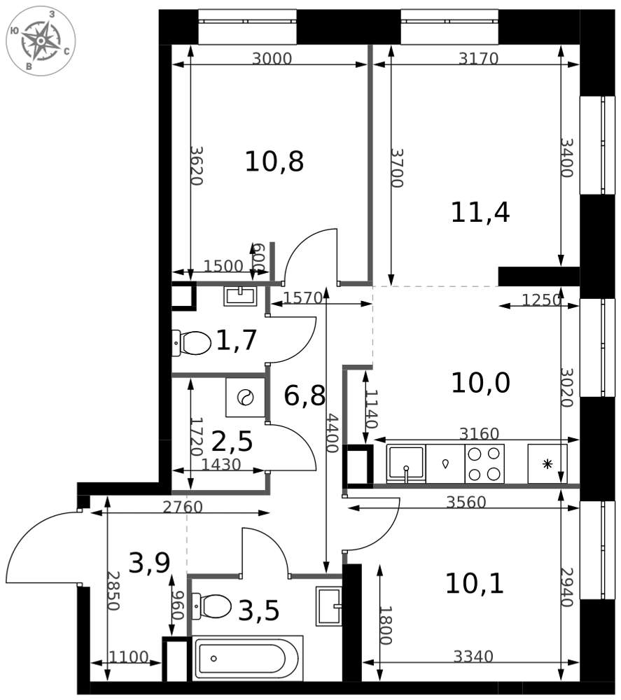 Объект по адресу Москва г, Монтажная ул, влд. 8/24
