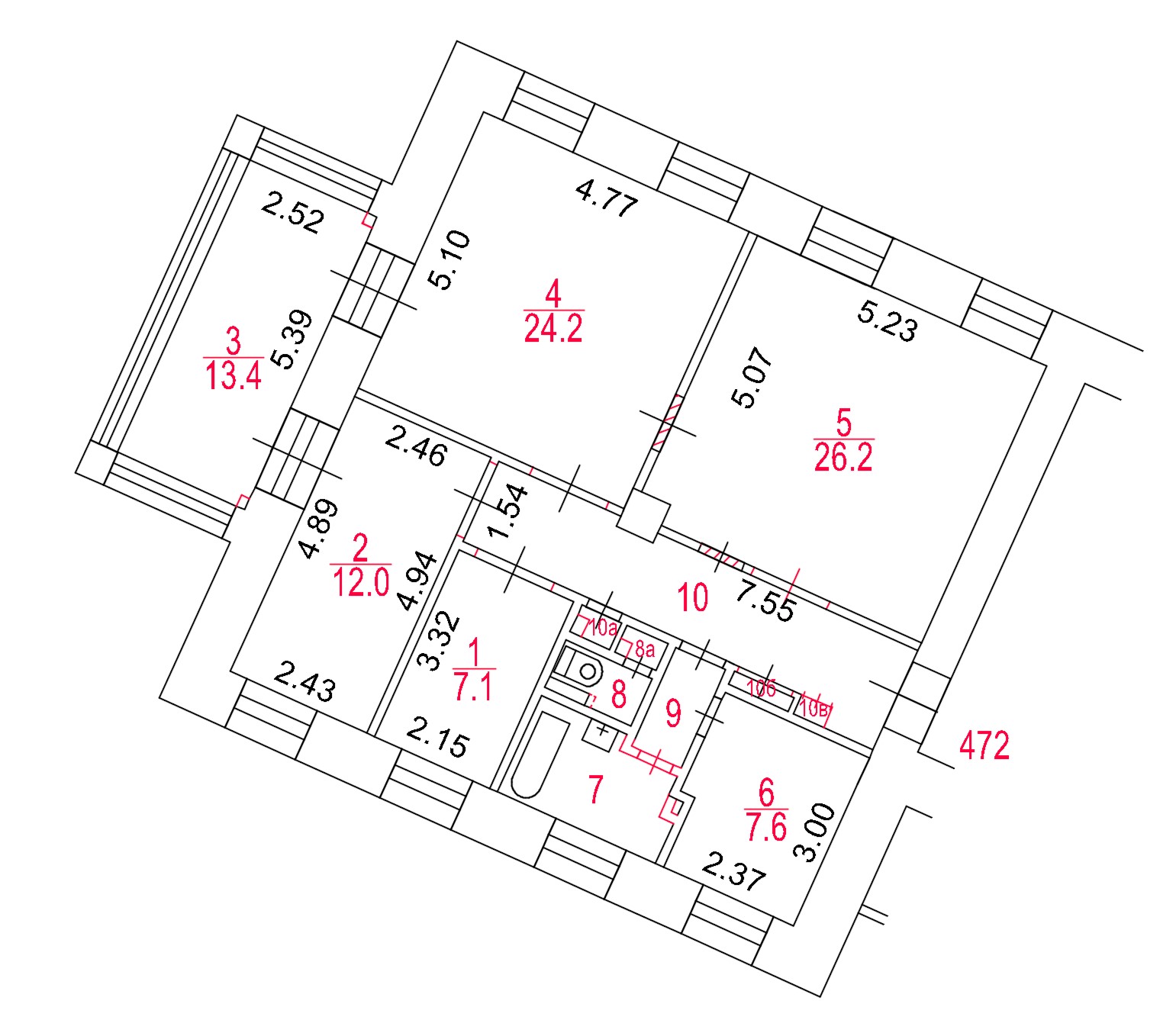 Фото квартиры по адресу Москва г, Серафимовича ул, д. 2