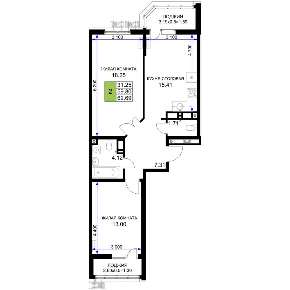 Объект по адресу Москва, Старокубанская улица, д.2/23 