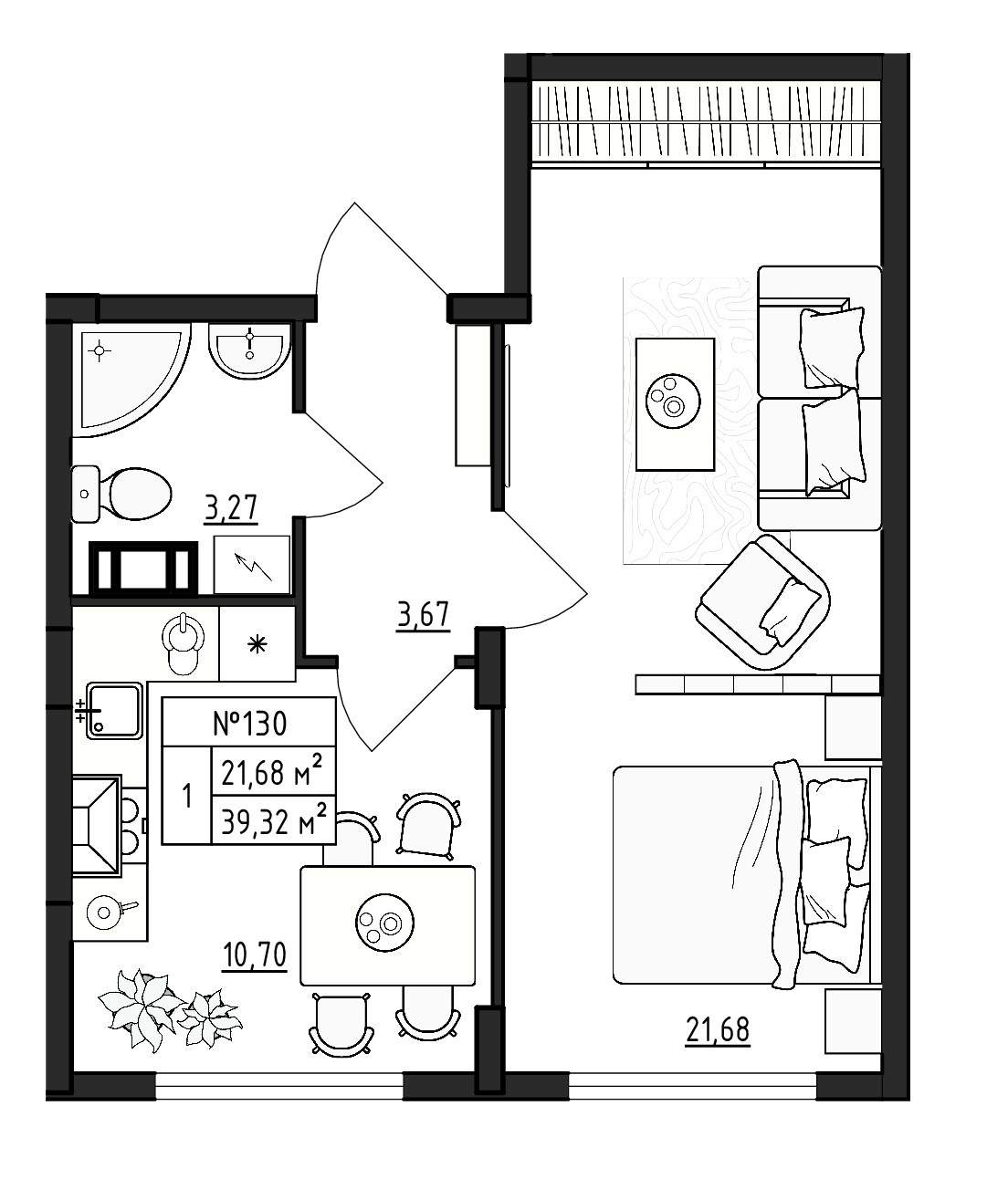 Фото квартиры по адресу Ленинградская обл, Гатчинский р-н, Малое Верево д, Кутышева ул, д. 9к2