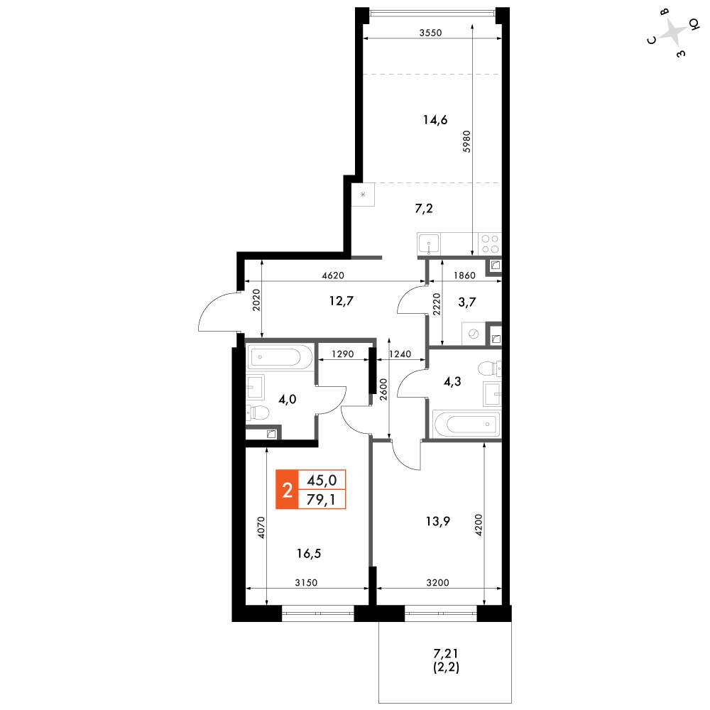 Объект по адресу Москва, д.1 