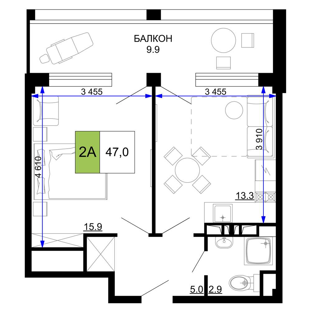Фото квартиры по адресу Москва, Сосновый проезд, д.10 литера 2 