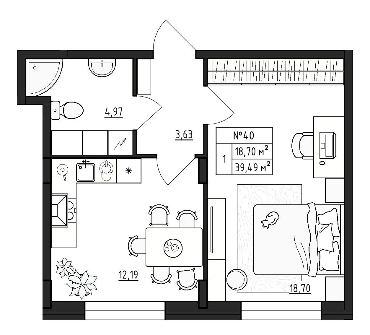 Фото квартиры по адресу Ленинградская обл, Гатчинский р-н, Малое Верево д, Кутышева ул, д. 9к2