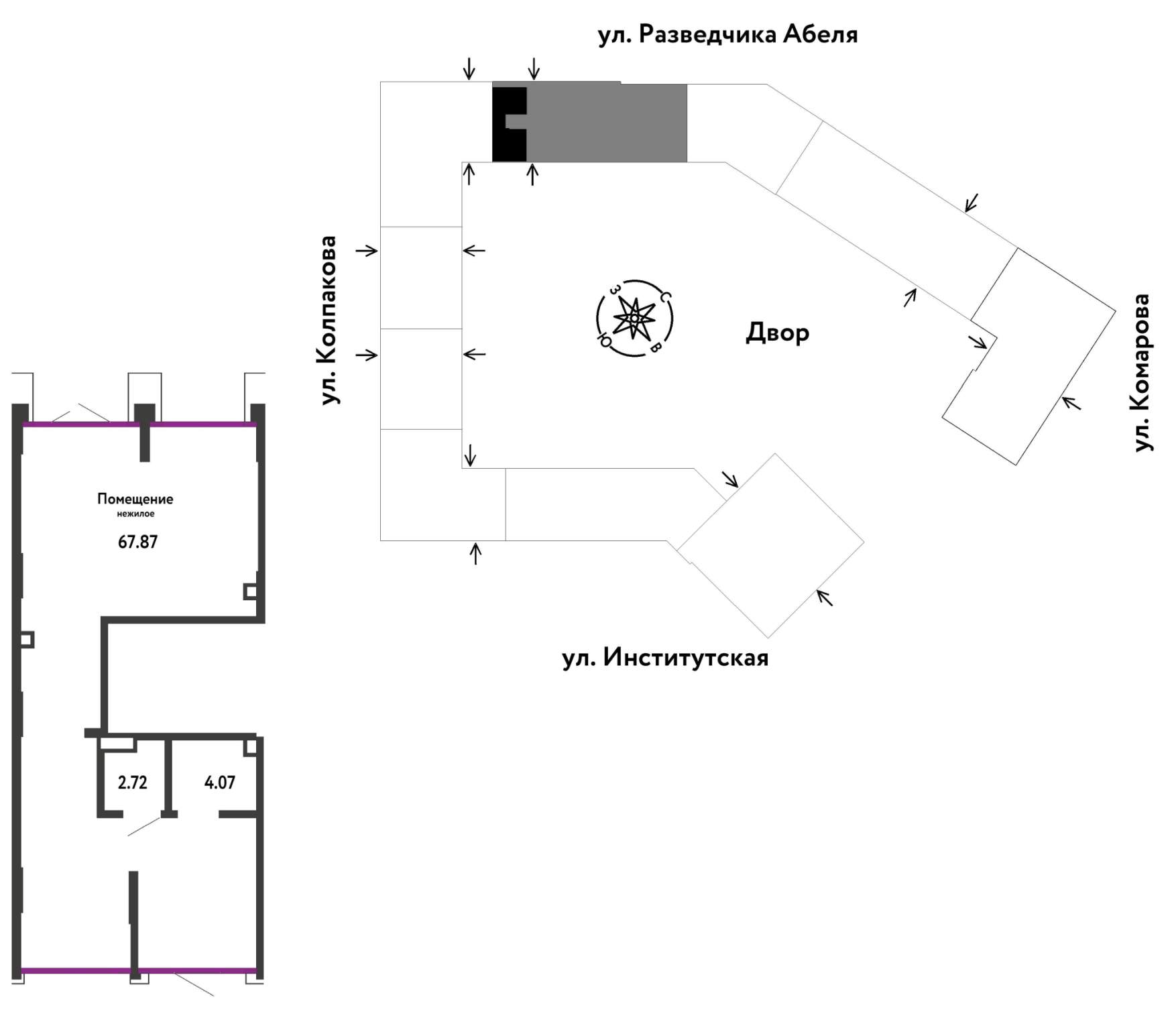 Объект по адресу Москва, Комарова улица, д.17 