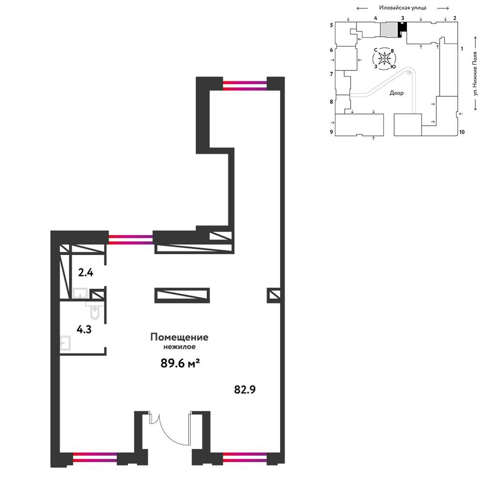 Объект по адресу Москва, Иловайская улица, д.3/4а 