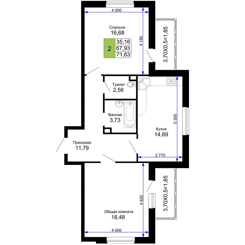 Фото квартиры по адресу Москва, Ростовское Шоссе улица, д.30/7 