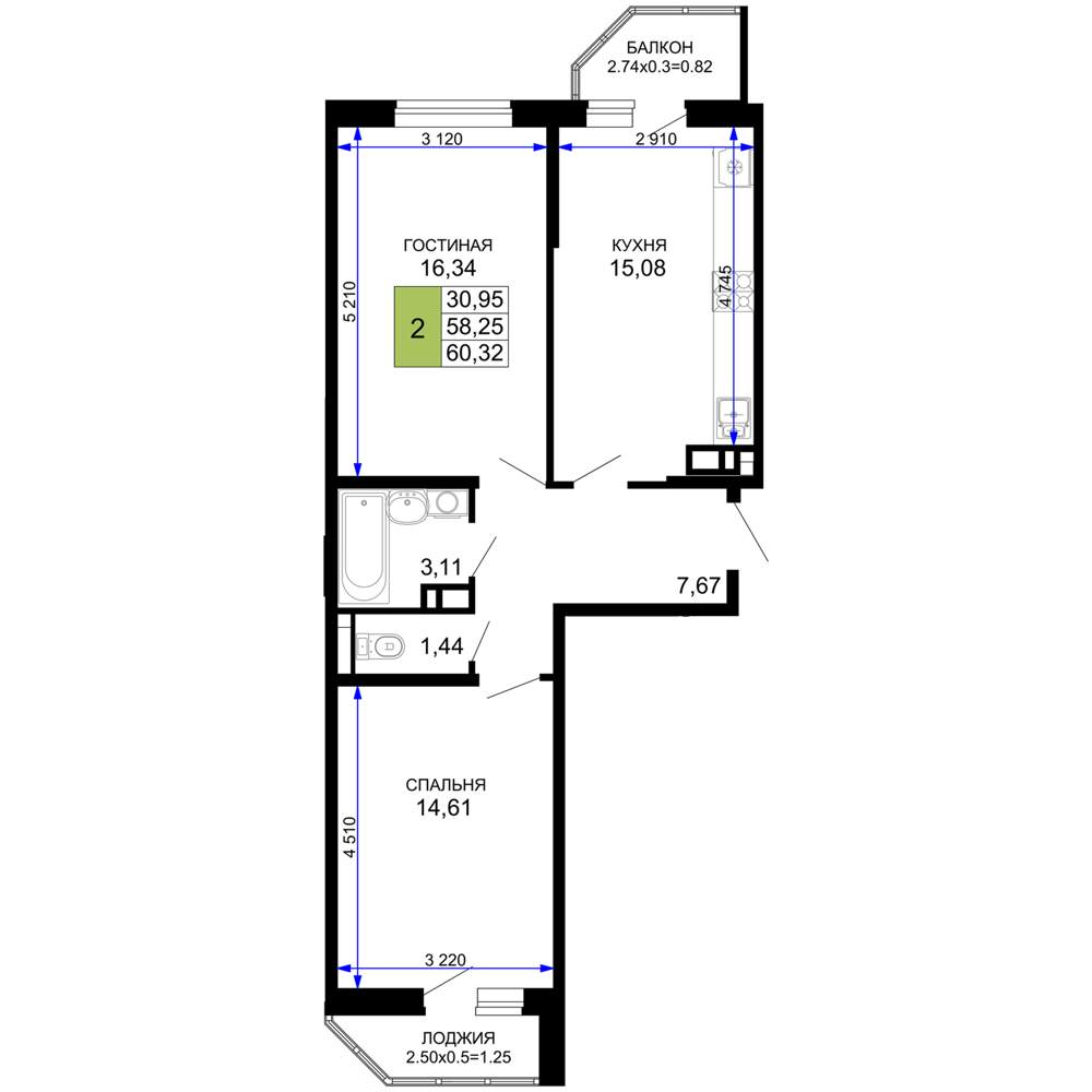 Фото квартиры по адресу Москва, Степная улица, д.257 литера 1 