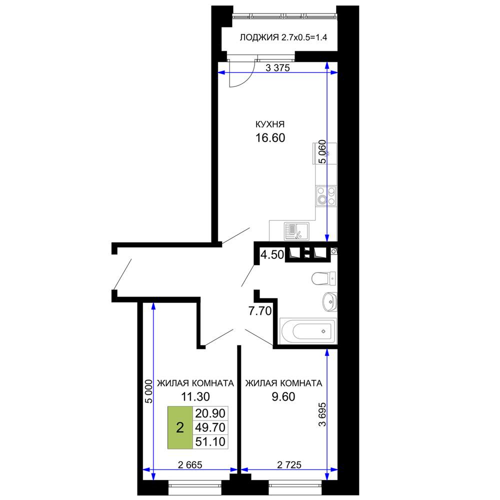 Фото квартиры по адресу Москва, Межсанаторный проезд, д.20 литера 6 