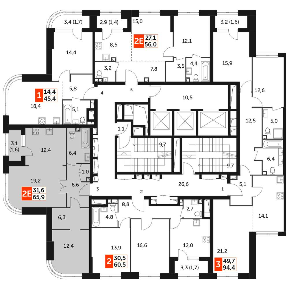 Фото квартиры по адресу Москва, Вильгельма Пика улица, д.1 