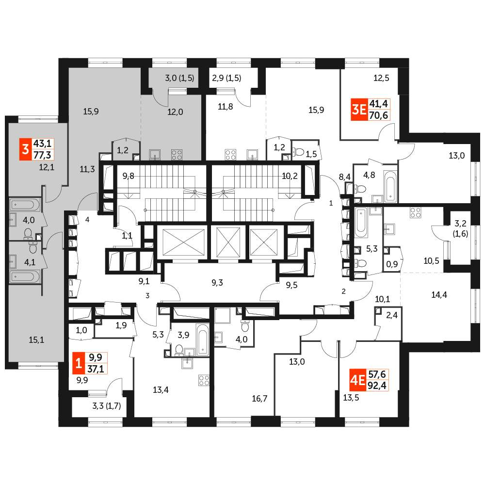 Фото квартиры по адресу Москва, Вильгельма Пика улица, д.1 