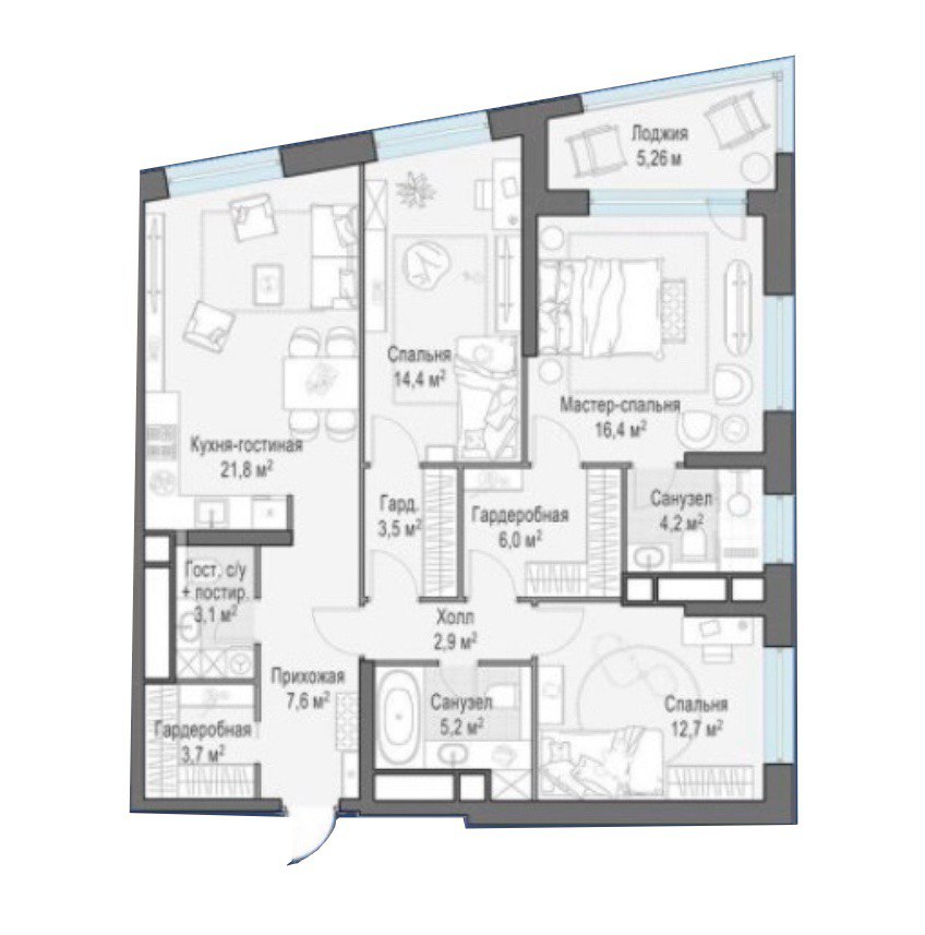 Объект по адресу Москва, Петра Алексеева улица, д.14 к3 