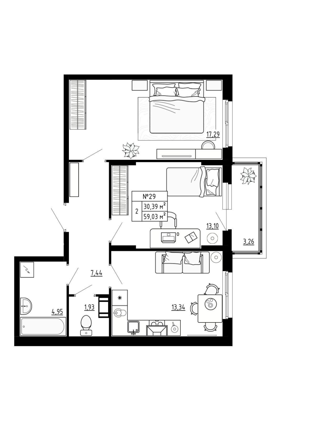 Объект по адресу Ленинградская обл, Ломоносовский р-н, Аннино п, Якова Золина ул, д. 30