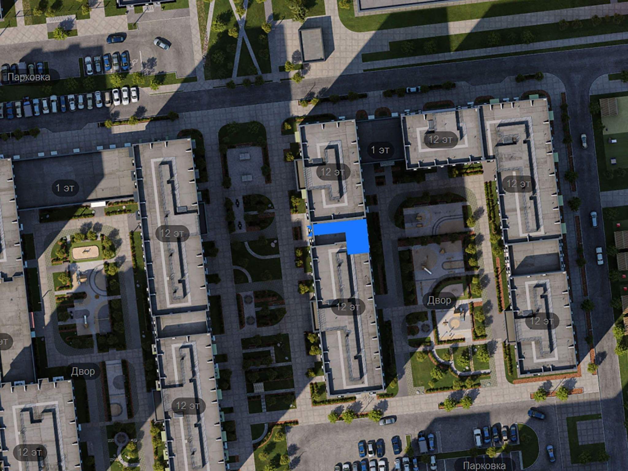 Объект по адресу Санкт-Петербург, ЖК Витебский Парк, д.7 