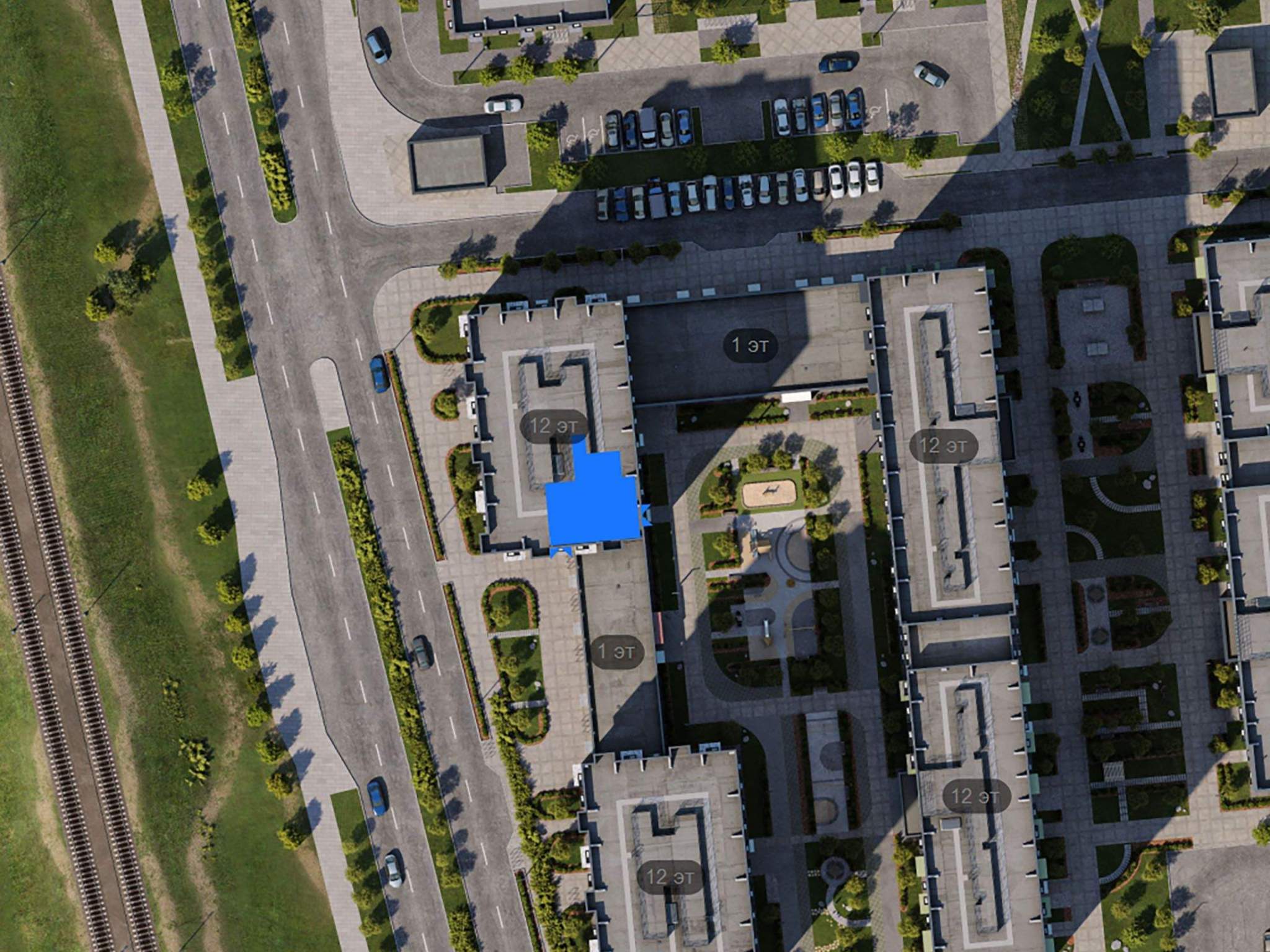 Объект по адресу Санкт-Петербург, ЖК Витебский Парк, д.6 