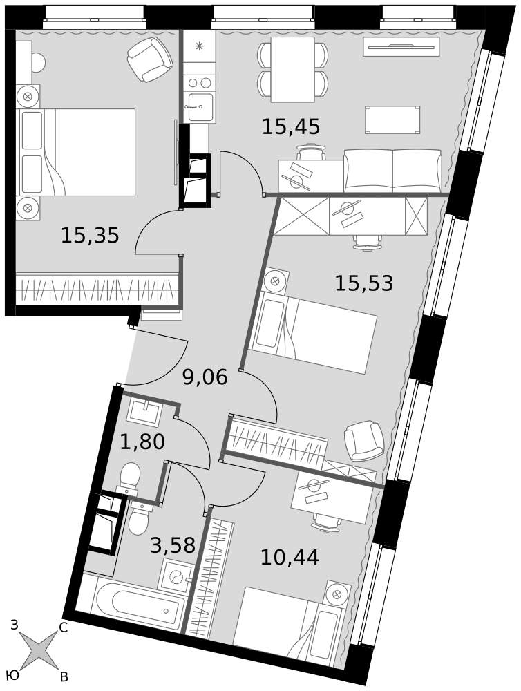 Объект по адресу Москва, жилой комплекс Движение. Говорово, д.к2 