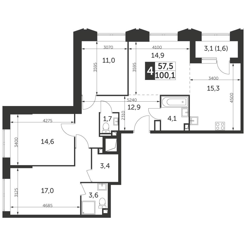 Объект по адресу Москва, Вильгельма Пика улица, д.1 