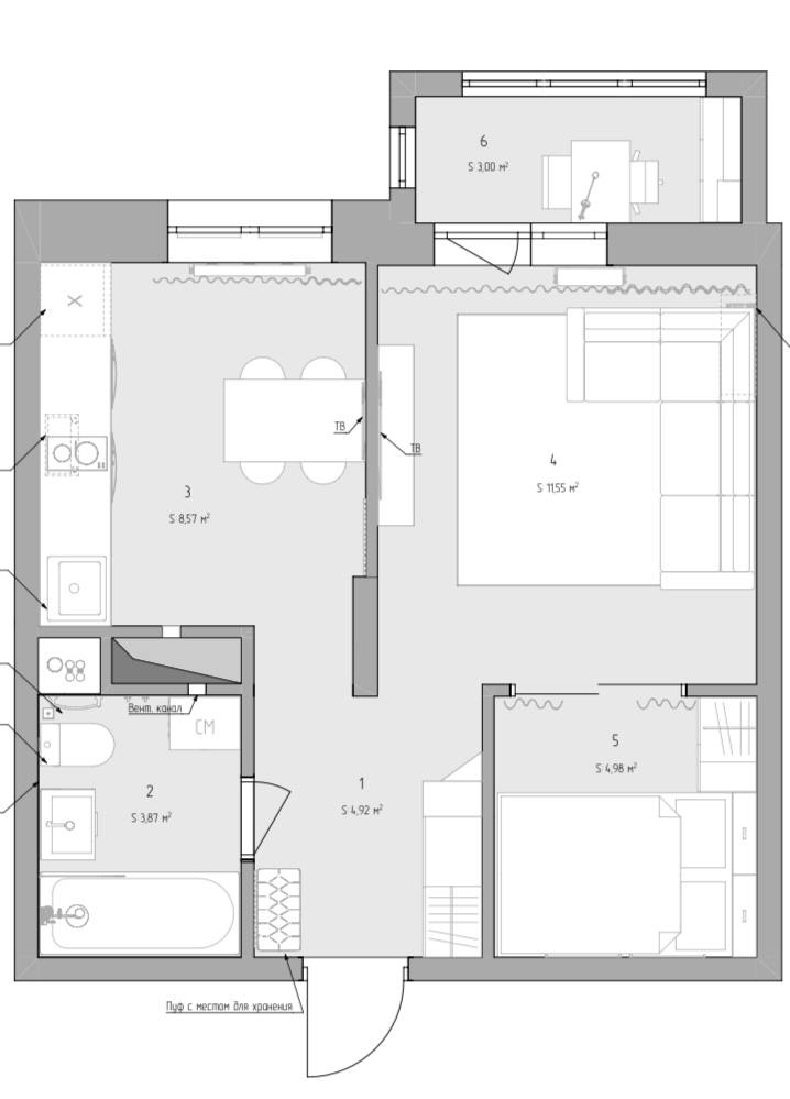Фото квартиры по адресу Москва, 3-я Трудовая улица, д.1/3 