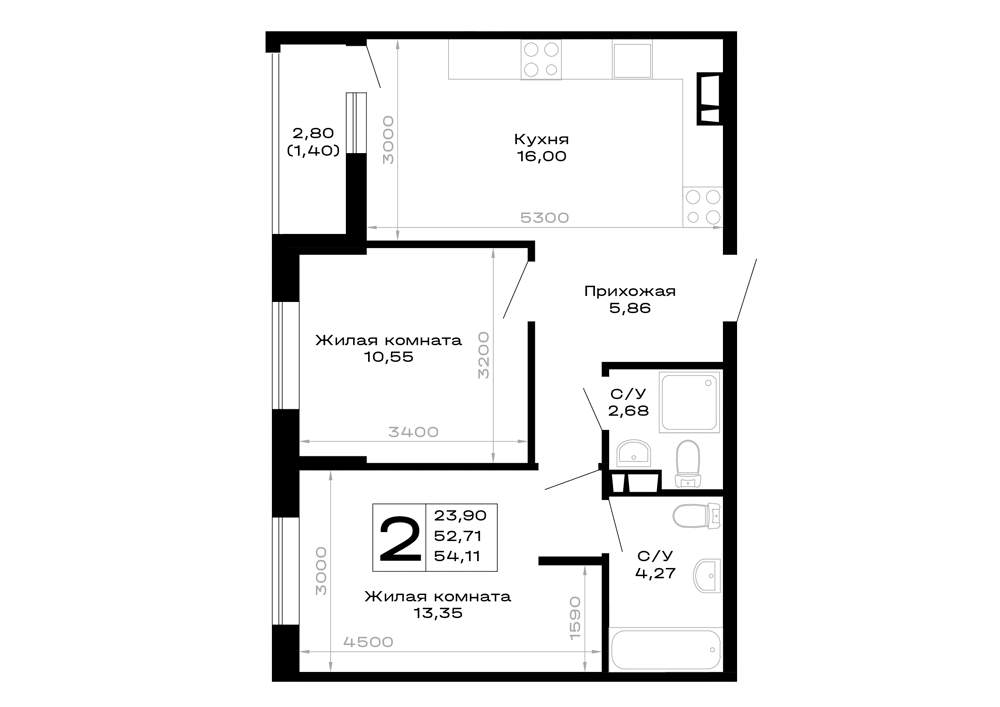 Фото квартиры по адресу Москва, обход Майкопа, д.к5.1 