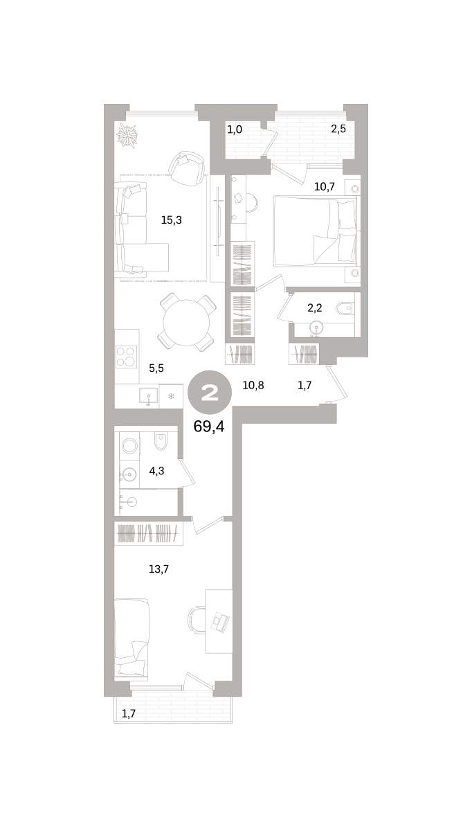Объект по адресу Санкт-Петербург, Крузенштерна проспект, д.1 