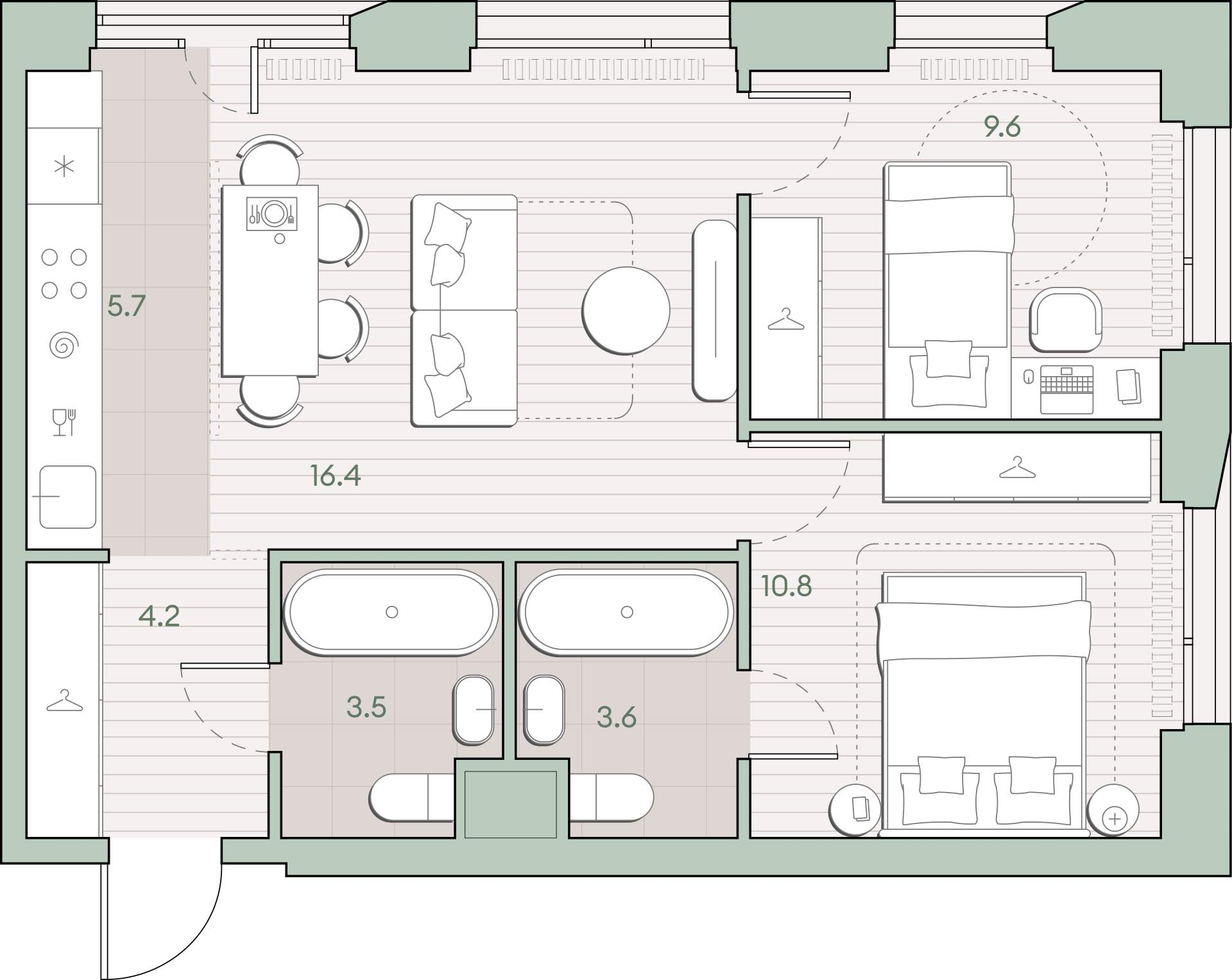 Фото квартиры по адресу Москва, Очаковское шоссе, д.1 