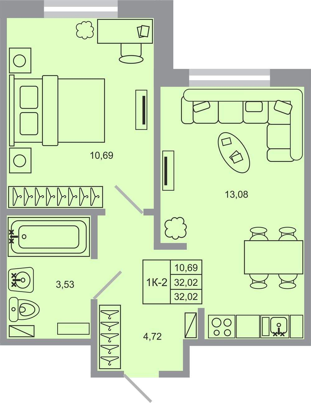 Объект по адресу Ленинградская обл, Всеволожский р-н, Тихая ул, д. 1