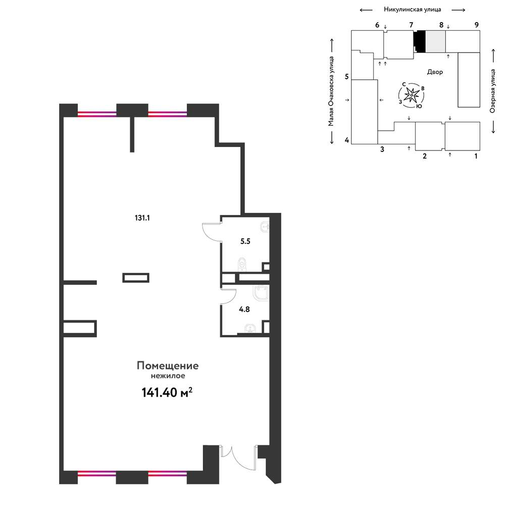 Объект по адресу Москва, Озёрная улица, влд42 