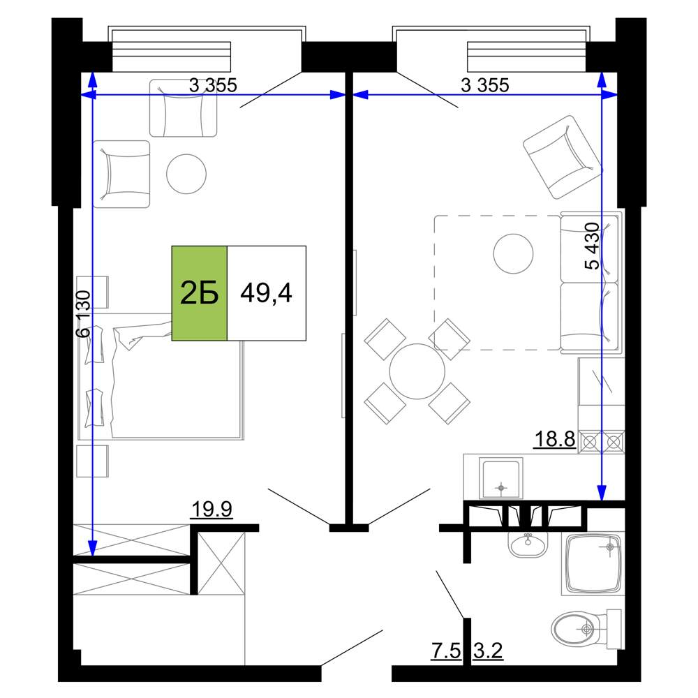 Фото квартиры по адресу Москва, Сосновый проезд, д.10 литера 2 