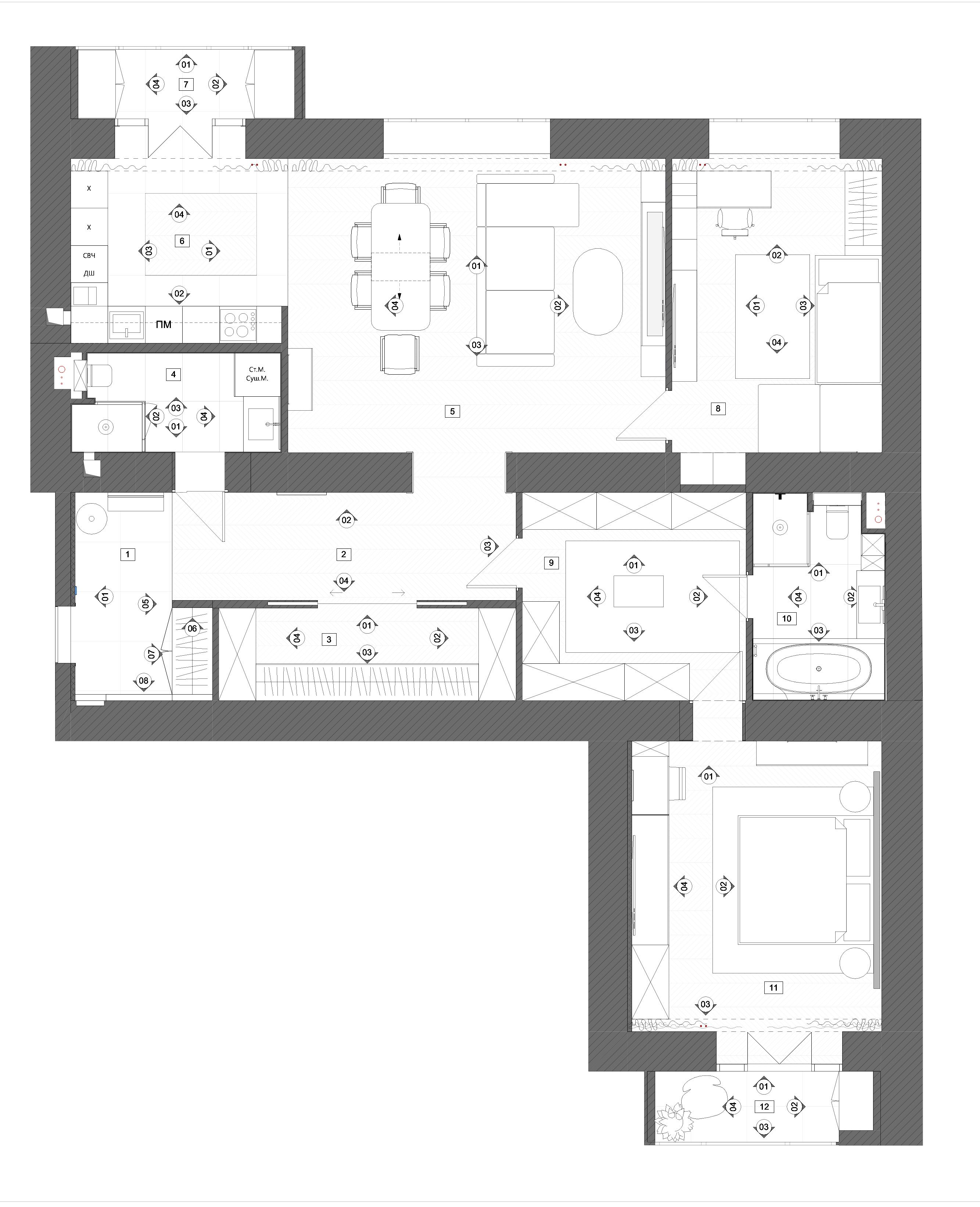 Фото квартиры по адресу Москва, Олимпийский проспект, д.10к1-2 