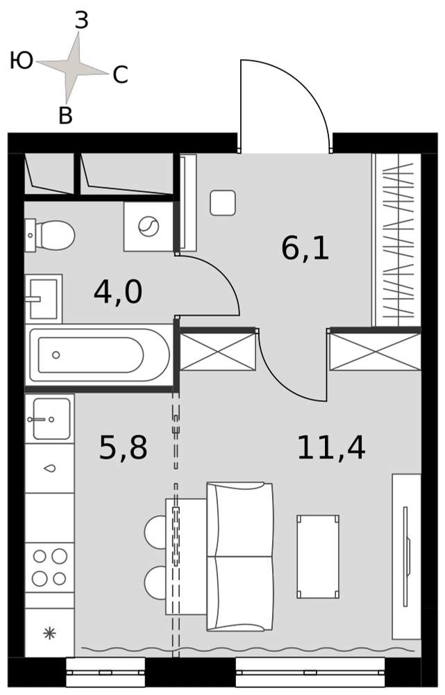 Объект по адресу Московская обл, Развилка п, Римский проезд, д. 5стр1
