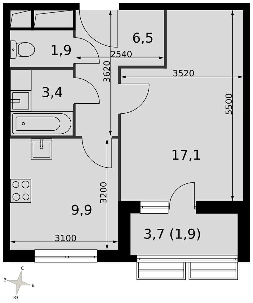 Объект по адресу Московская обл, Развилка п, Римский проезд, д. 5стр1