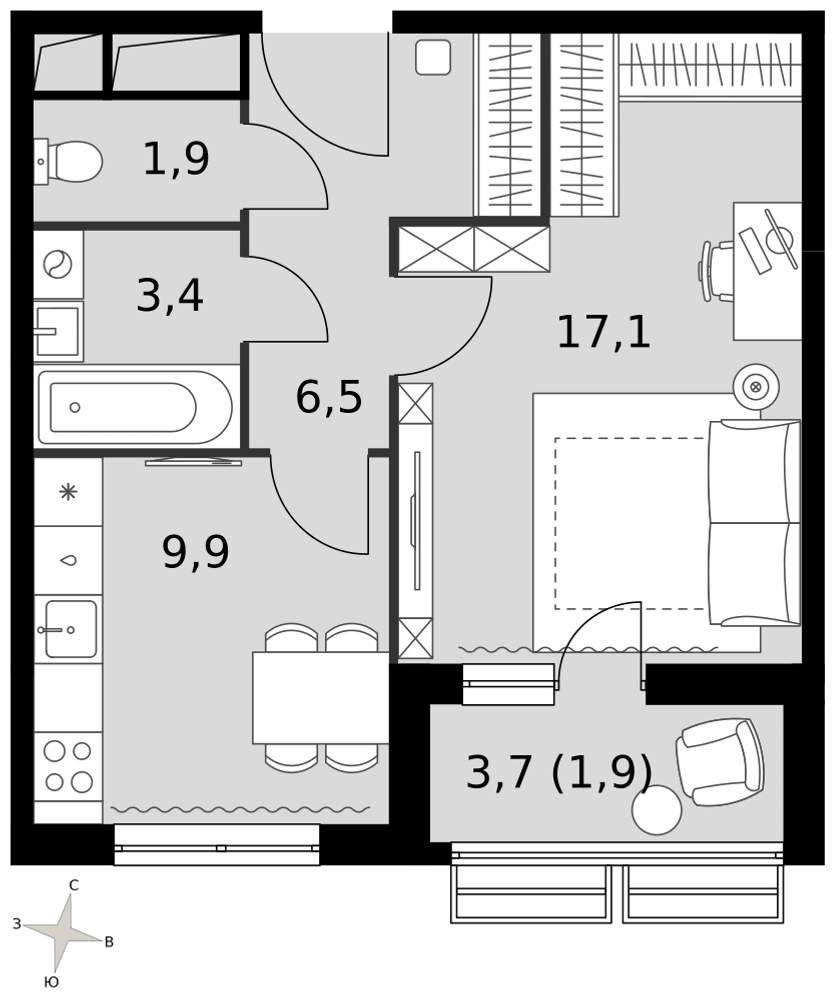 Объект по адресу Московская обл, Развилка п, Римский проезд, д. 5стр1