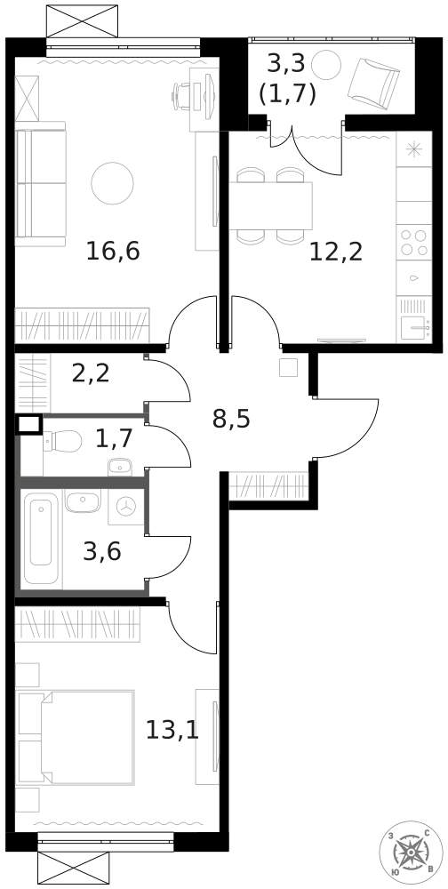 Объект по адресу Москва г, Ленинградское ш, д. 228к4