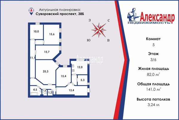 Объект по адресу Санкт-Петербург г, Суворовский пр-кт, д. 38