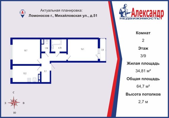 Объект по адресу Санкт-Петербург г, Михайловская ул, д. 51