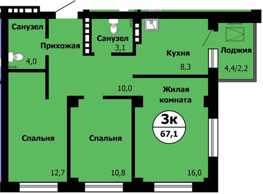 Объект по адресу Красноярский край, Октябрьский р-н, Лесопарковая ул, д. 43