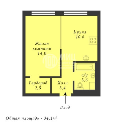 Фото квартиры по адресу Москва г, Стройкомбината проезд, д. 1