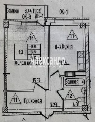 Объект по адресу Ленинградская обл, Всеволожский р-н, имени Свердлова гп, Западный проезд, д. 11Ак2