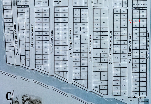 Объект по адресу Москва, Цветочная (Дружба-1 снт) ул, 22 