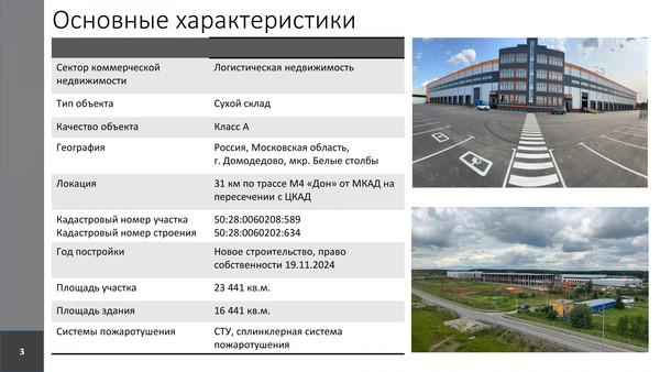 Объект по адресу Москва, Белые Столбы мкр 