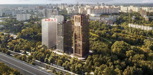 Объект по адресу Москва, Ивана Франко ул, 20 кор. 1 
