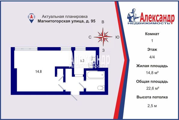 Объект по адресу Санкт-Петербург, Магнитогорская ул, 95 
