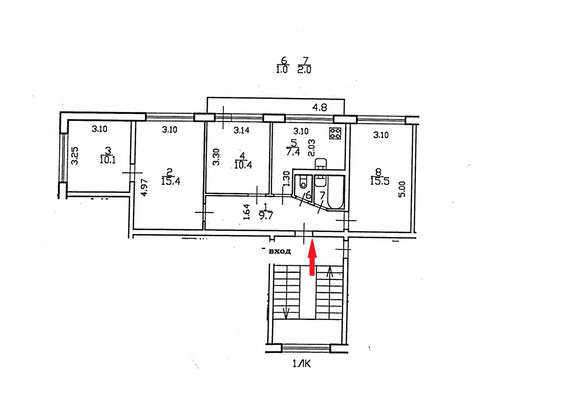 Фото квартиры по адресу Санкт-Петербург, Просвещения пр-кт, 86к3 