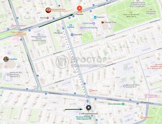 Объект по адресу Москва, 2-я Владимирская ул, 56 