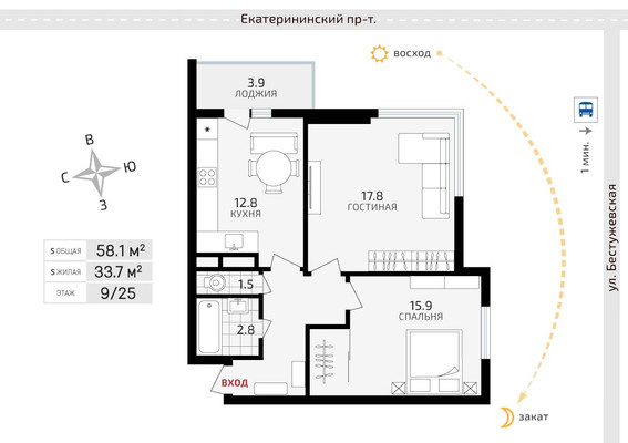 Объект по адресу Санкт-Петербург, Екатерининский пр-кт, 2А 