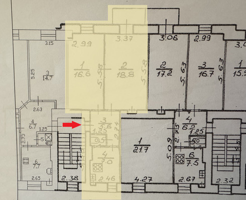 Фото квартиры по адресу Санкт-Петербург, Оборонная ул, 7/20 